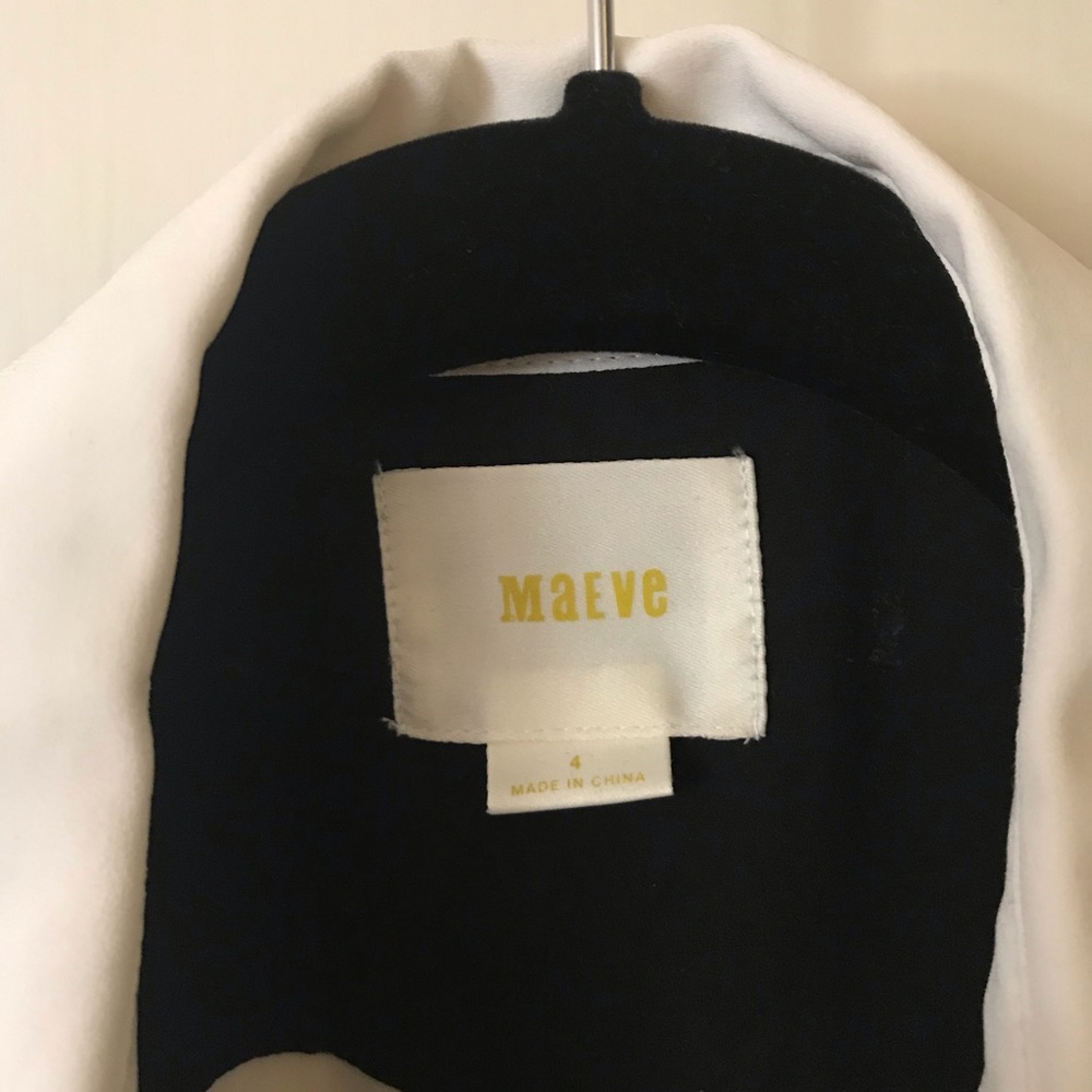 Anthropologie Mauve Colorblock Button Blouse - image 3